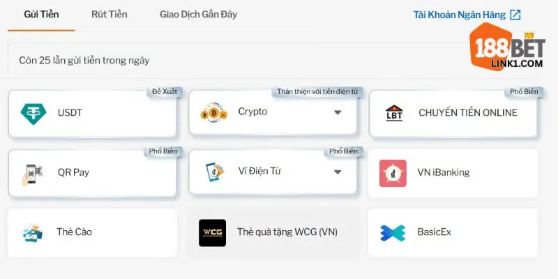 188BET - Link Vào 188 Bet Timberland Chính Thức Mới Nhất 11/2025 Giao dịch nạp tiền tại nhà cái được thực hiện nhanh gọn.